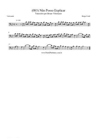 Harpa Cristã (083) Não Posso Explicar score for Cello