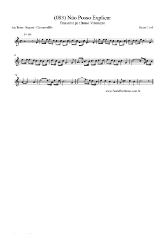 Harpa Cristã  score for Clarinet (Bb)