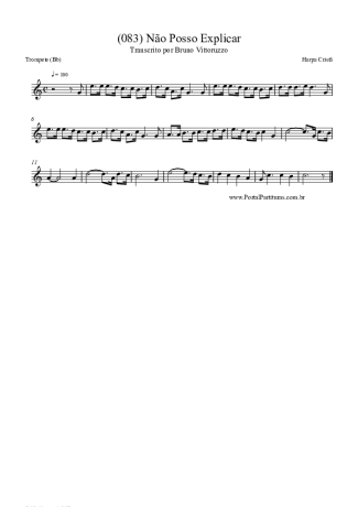 Harpa Cristã (083) Não Posso Explicar score for Trumpet
