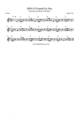 Harpa Cristã (084) O Grande Eu Sou score for Keyboard