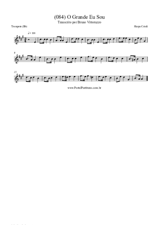 Harpa Cristã (084) O Grande Eu Sou score for Trumpet