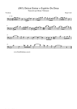 Harpa Cristã (085) Deixai Entrar O Espírito De Deus score for Trombone