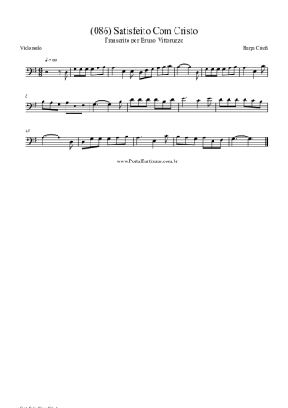 Harpa Cristã (086) Satisfeito Com Cristo score for Cello