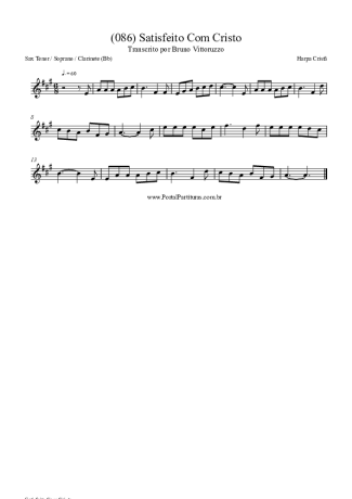 Harpa Cristã  score for Tenor Saxophone Soprano (Bb)