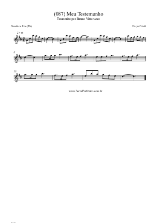 Harpa Cristã  score for Alto Saxophone