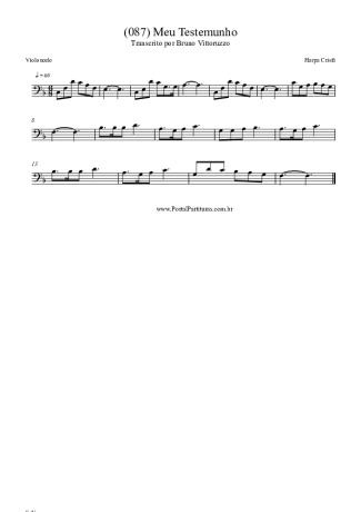 Harpa Cristã  score for Cello