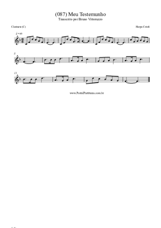 Harpa Cristã  score for Clarinet (C)