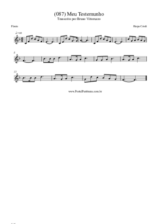 Harpa Cristã  score for Flute