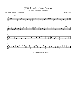 Harpa Cristã (088) Revela A Nós Senhor score for Tenor Saxophone Soprano (Bb)