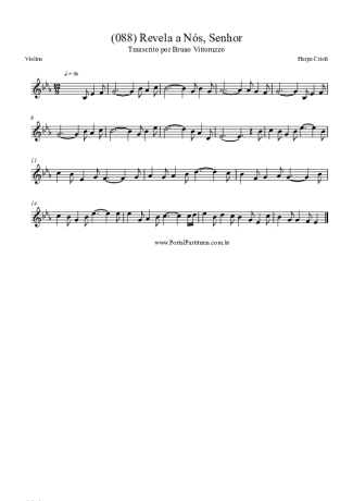 Harpa Cristã (088) Revela A Nós Senhor score for Violin