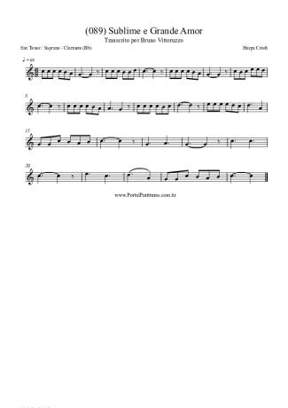 Harpa Cristã  score for Tenor Saxophone Soprano (Bb)