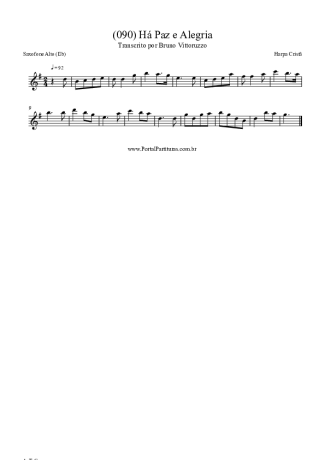 Harpa Cristã  score for Alto Saxophone