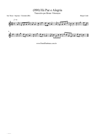 Harpa Cristã  score for Clarinet (Bb)