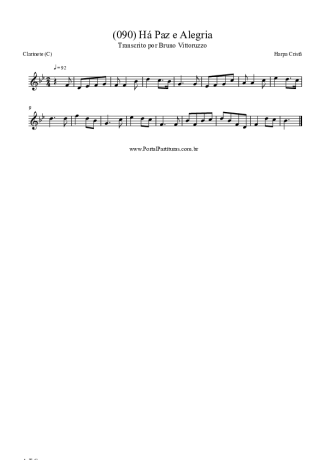 Harpa Cristã  score for Clarinet (C)