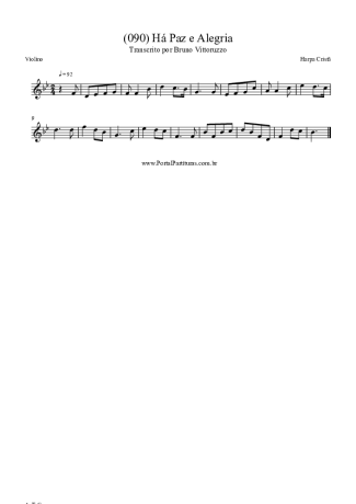 Harpa Cristã  score for Violin