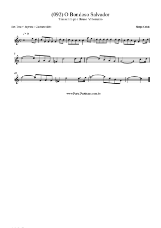 Harpa Cristã  score for Clarinet (Bb)