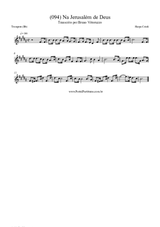 Harpa Cristã (094) Na Jerusalém De Deus score for Trumpet