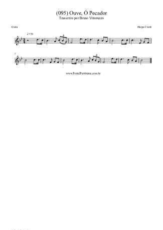 Harpa Cristã (095) Ouve Ó Pecador score for Harmonica