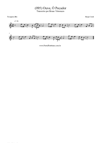 Harpa Cristã (095) Ouve Ó Pecador score for Trumpet