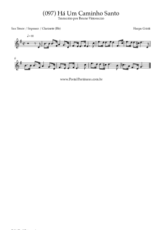 Harpa Cristã  score for Clarinet (Bb)