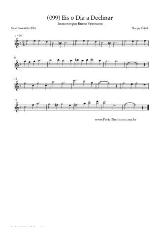 Harpa Cristã  score for Alto Saxophone