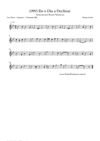 Harpa Cristã  score for Clarinet (Bb)