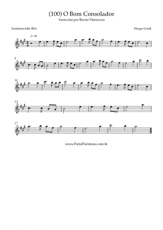 Harpa Cristã (100) O Bom Consolador score for Alto Saxophone