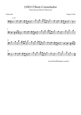 Harpa Cristã (100) O Bom Consolador score for Cello