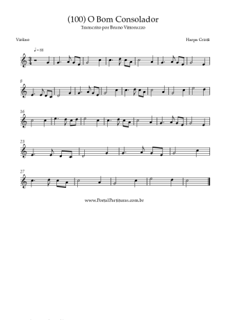 Harpa Cristã (100) O Bom Consolador score for Violin