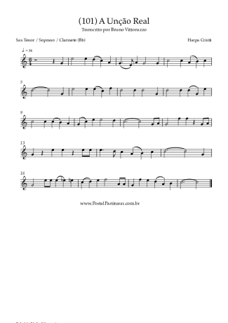 Harpa Cristã  score for Tenor Saxophone Soprano (Bb)