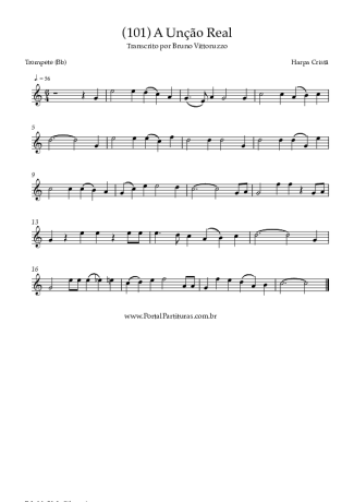 Harpa Cristã (101) A Unção Real score for Trumpet