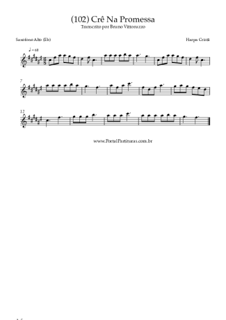 Harpa Cristã  score for Alto Saxophone