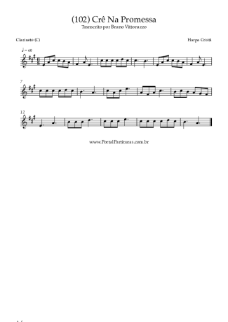 Harpa Cristã  score for Clarinet (C)