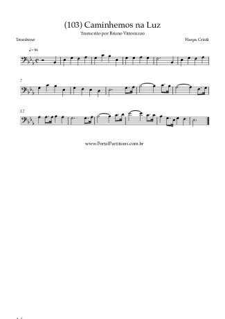 Harpa Cristã  score for Trombone