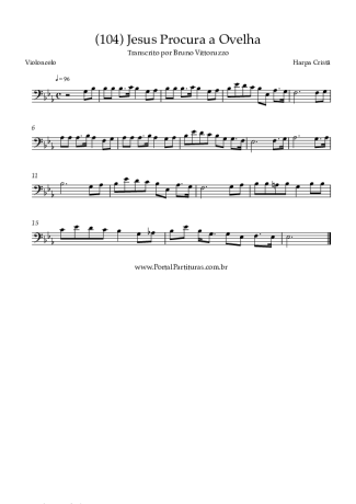 Harpa Cristã (104) Jesus Procura A Ovelha score for Cello
