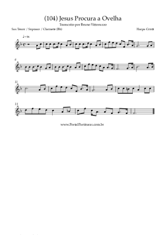 Harpa Cristã  score for Tenor Saxophone Soprano (Bb)