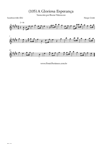 Harpa Cristã  score for Alto Saxophone