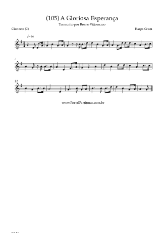 Harpa Cristã  score for Clarinet (C)