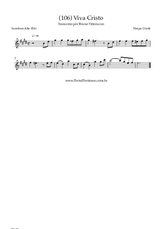 Harpa Cristã  score for Alto Saxophone