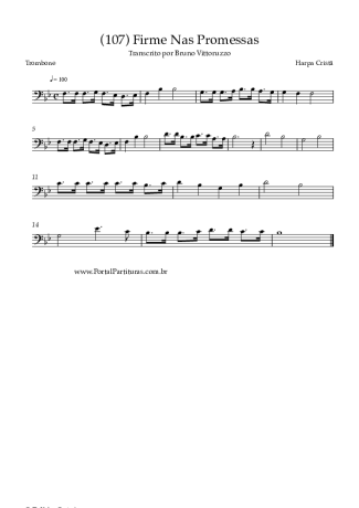 Harpa Cristã  score for Trombone