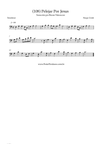 Harpa Cristã  score for Trombone