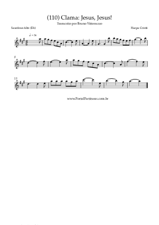 Harpa Cristã  score for Alto Saxophone