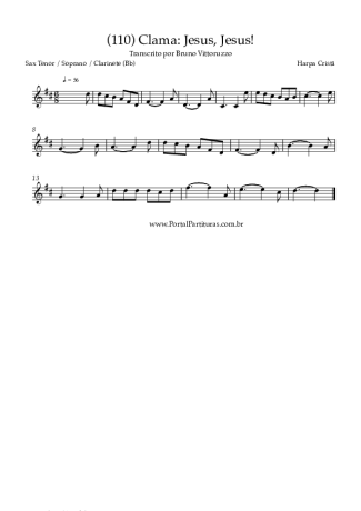 Harpa Cristã  score for Clarinet (Bb)