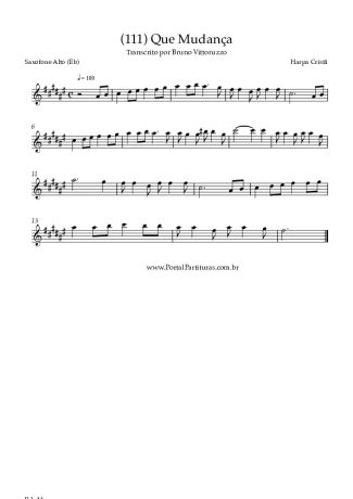 Harpa Cristã  score for Alto Saxophone