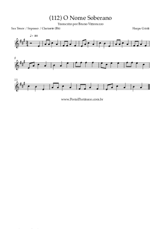 Harpa Cristã  score for Clarinet (Bb)