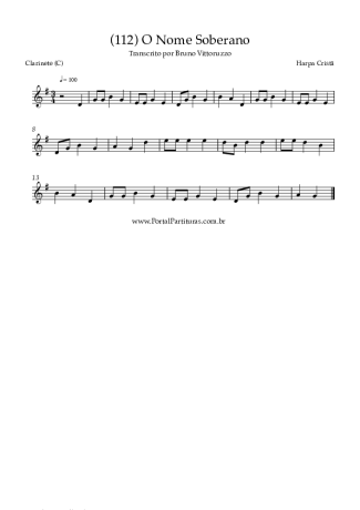 Harpa Cristã  score for Clarinet (C)