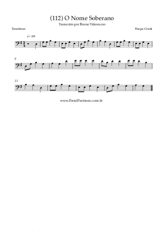 Harpa Cristã  score for Trombone