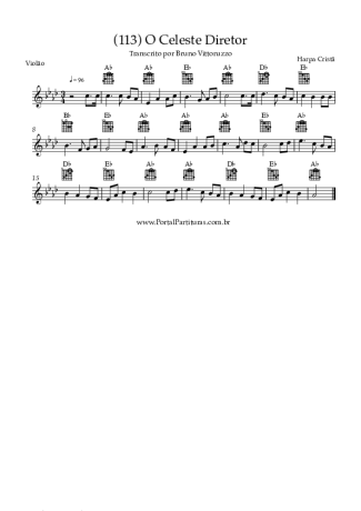 Harpa Cristã (113) O Celeste Diretor score for Acoustic Guitar