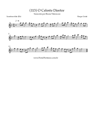 Harpa Cristã (113) O Celeste Diretor score for Alto Saxophone