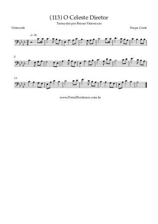 Harpa Cristã (113) O Celeste Diretor score for Cello